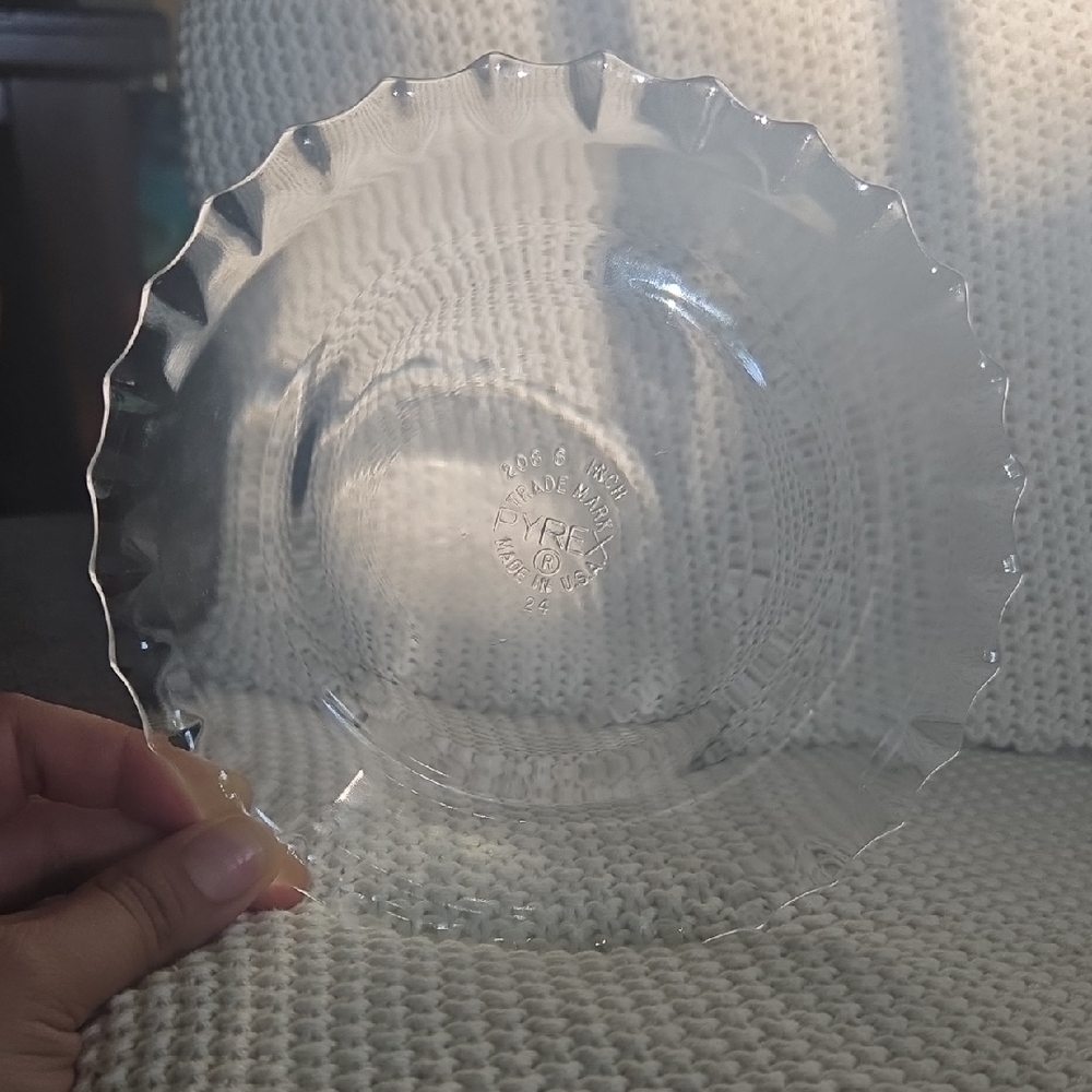 Pyrex Clear Fluted Tiny Glass Pie Plate